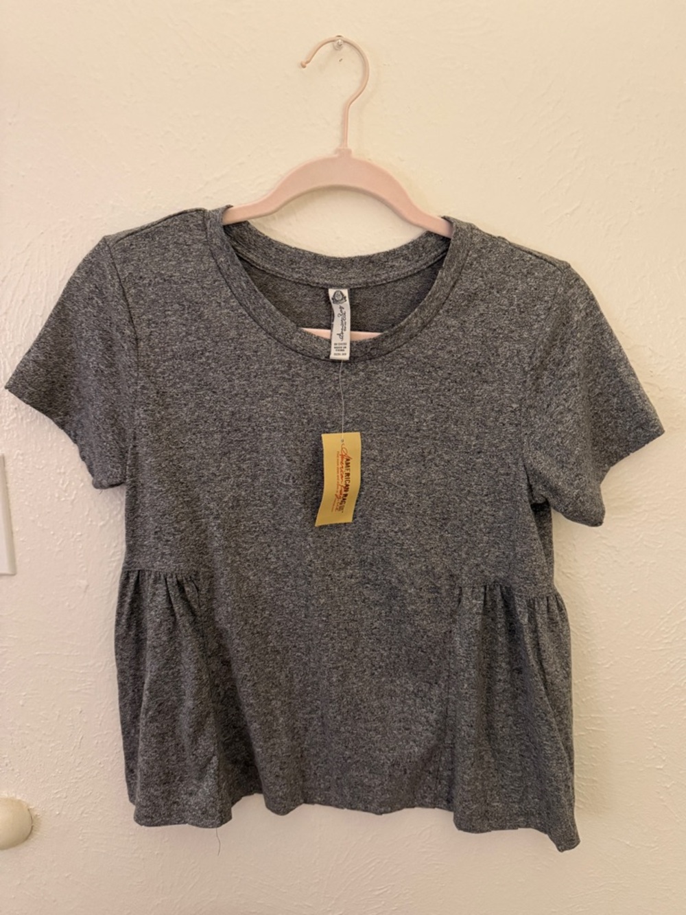 Grey Peplum Tee